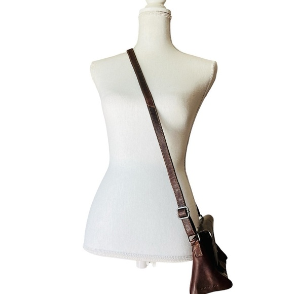 JACK GEORGES VOYAGER COLLECTION CROSSBODY BUFFALO LEATHER BAG NWT - Picture 15 of 15